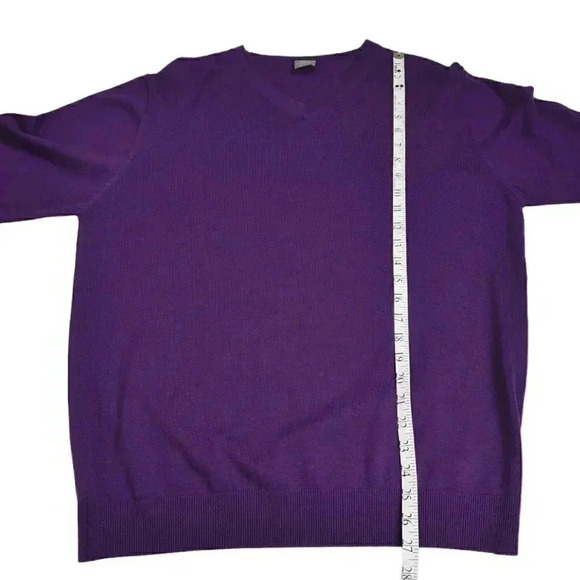 Ping Merino Wool Sweater Purple V-Neck Long Sleeve Size  Large - Picture 10 of 10